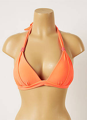Haut de maillot de bain fermeture liens à nouer haut soutien-gorge push-up rose BANANA MOON femme