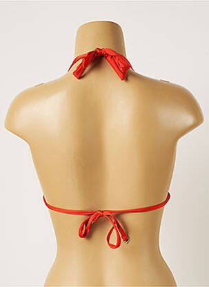 Haut de maillot de bain fermeture liens à nouer haut soutien-gorge push-up orange BANANA MOON femme