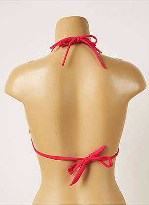 Haut de maillot de bain fermeture liens à nouer haut soutien-gorge moulé rose BANANA MOON femme