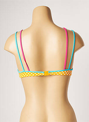 Haut de maillot de bain stretch haut soutien-gorge avec mousse de rembourrage amovible jaune BANAN M femme