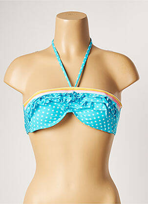 Haut de maillot de bain stretch haut bandeau bleu BANANA MOON femme