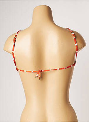 Haut de maillot de bain fermeture liens à nouer haut soutien-gorge avec mousse de rembourrage amovible orange BANANA MOON femme