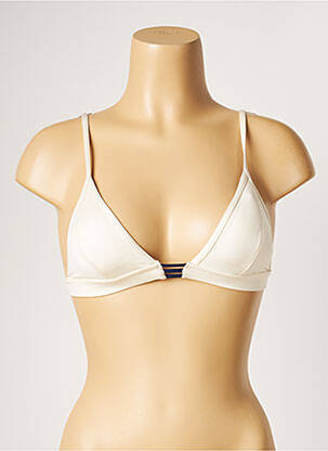 Haut de maillot de bain stretch haut soutien-gorge avec mousse de rembourrage amovible beige BANANA MOON femme