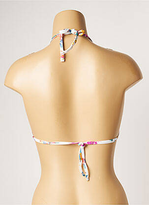Haut de maillot de bain stretch haut soutien-gorge avec mousse de rembourrage amovible blanc BANANA MOON femme