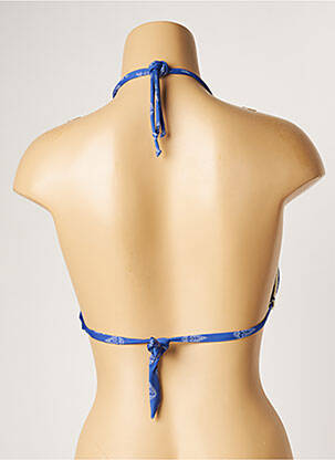 Haut de maillot de bain stretch haut soutien-gorge avec mousse de rembourrage amovible bleu BANANA MOON femme