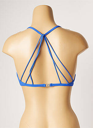 Haut de maillot de bain stretch haut soutien-gorge avec mousse de rembourrage amovible bleu BANANA MOON femme