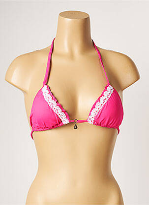 Haut de maillot de bain stretch haut soutien-gorge avec mousse de rembourrage amovible rose BANANA MOON femme