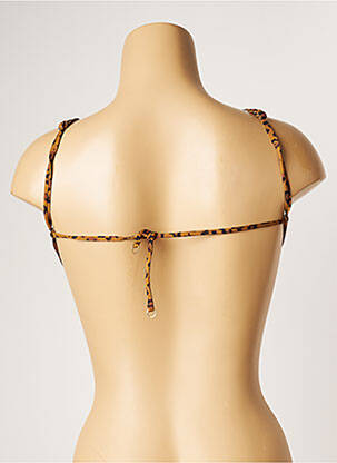 Haut de maillot de bain stretch haut soutien-gorge avec mousse de rembourrage amovible marron BANANA MOON femme