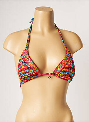 Haut de maillot de bain stretch haut soutien-gorge avec mousse de rembourrage amovible orange BANANA MOON femme