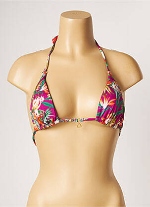 Haut de maillot de bain stretch haut soutien-gorge avec mousse de rembourrage amovible violet BANANA MOON femme