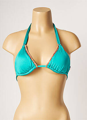 Haut de maillot de bain stretch haut soutien-gorge avec mousse de rembourrage amovible bleu BANANA MOON femme