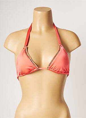 Haut de maillot de bain stretch haut soutien-gorge avec mousse de rembourrage amovible orange BANANA MOON femme