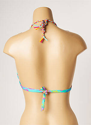 Haut de maillot de bain stretch haut soutien-gorge avec mousse de rembourrage amovible bleu BANANA MOON femme