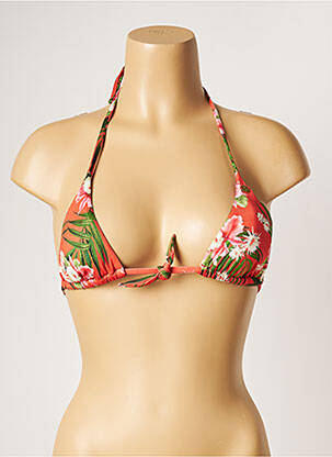Haut de maillot de bain stretch haut soutien-gorge avec mousse de rembourrage amovible orange BANANA MOON femme