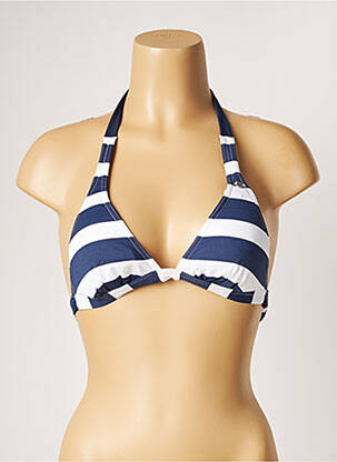 Haut de maillot de bain stretch haut soutien-gorge avec mousse de rembourrage amovible bleu BANANA MOON femme