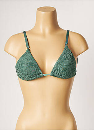 Haut de maillot de bain stretch haut soutien-gorge avec mousse de rembourrage amovible vert BANANA MOON femme