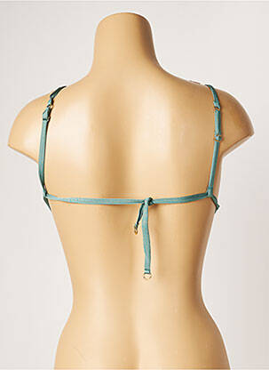 Haut de maillot de bain stretch haut soutien-gorge avec mousse de rembourrage amovible vert BANANA MOON femme