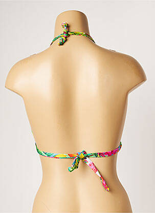 Haut de maillot de bain stretch haut soutien-gorge avec mousse de rembourrage amovible vert BANANA MOON femme