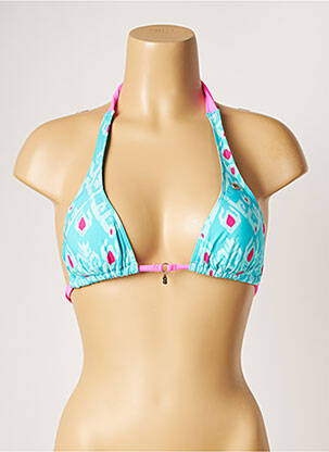 Haut de maillot de bain stretch haut soutien-gorge avec mousse de rembourrage amovible bleu BANANA MOON femme