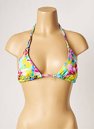Haut de maillot de bain stretch haut soutien-gorge avec mousse de rembourrage amovible bleu BANANA MOON femme