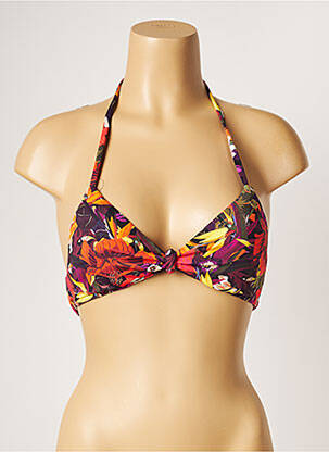 Haut de maillot de bain stretch haut soutien-gorge avec mousse de rembourrage amovible noir BANANA MOON femme