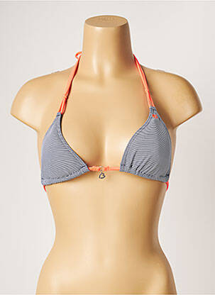 Haut de maillot de bain stretch haut soutien-gorge avec mousse de rembourrage amovible bleu BANANA MOON femme
