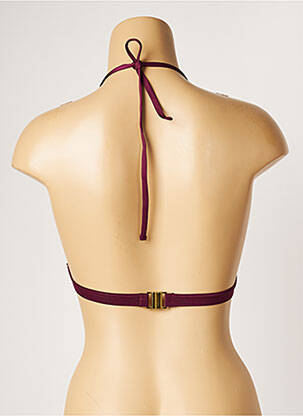 Haut de maillot de bain stretch haut soutien-gorge avec mousse de rembourrage amovible violet BANANA MOON femme