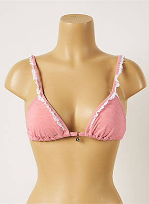 Haut de maillot de bain stretch haut soutien-gorge avec mousse de rembourrage amovible rouge BANANA MOON femme