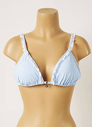Haut de maillot de bain stretch haut soutien-gorge avec mousse de rembourrage amovible bleu BANANA MOON femme