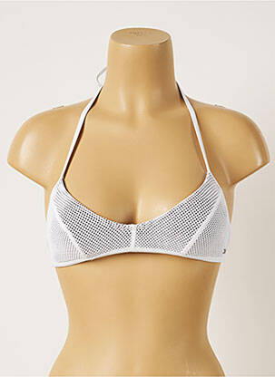 Haut de maillot de bain stretch haut soutien-gorge avec mousse de rembourrage amovible blanc BANANA MOON femme