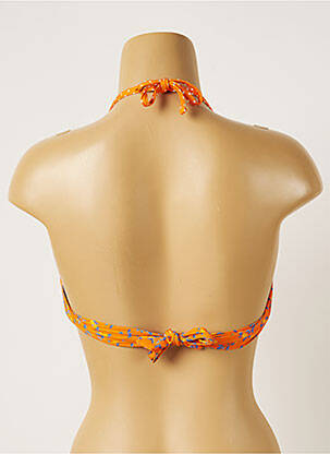 Haut de maillot de bain stretch haut soutien-gorge push-up orange BANANA MOON femme