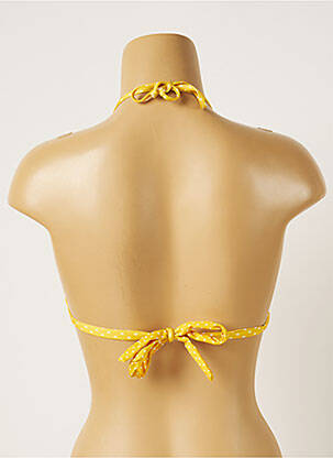 Haut de maillot de bain stretch haut soutien-gorge avec mousse de rembourrage amovible jaune BANANA MOON femme