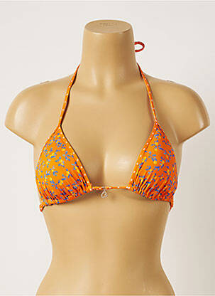 Haut de maillot de bain stretch haut soutien-gorge avec mousse de rembourrage amovible orange BANANA MOON femme