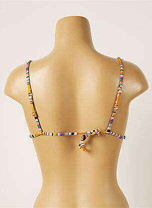Haut de maillot de bain stretch haut soutien-gorge avec mousse de rembourrage amovible jaune BANANA MOON femme