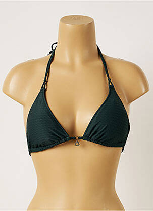 Haut de maillot de bain stretch haut soutien-gorge avec mousse de rembourrage amovible vert BANANA MOON femme