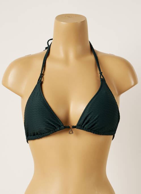 Haut de maillot de bain fermeture liens à nouer haut soutien-gorge avec mousse de rembourrage amovible vert BANANA MOON femme