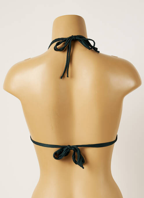 Haut de maillot de bain fermeture liens à nouer haut soutien-gorge avec mousse de rembourrage amovible vert BANANA MOON femme