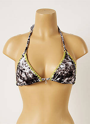 Haut de maillot de bain stretch haut soutien-gorge avec mousse de rembourrage amovible noir BANANA MOON femme