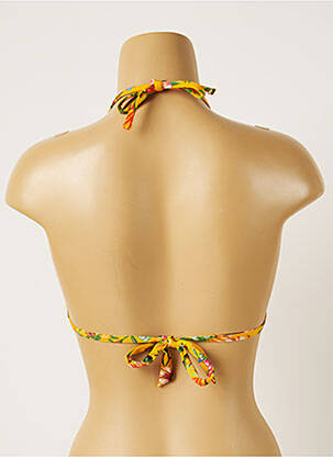 Haut de maillot de bain stretch haut soutien-gorge avec mousse de rembourrage amovible jaune BANANA MOON femme