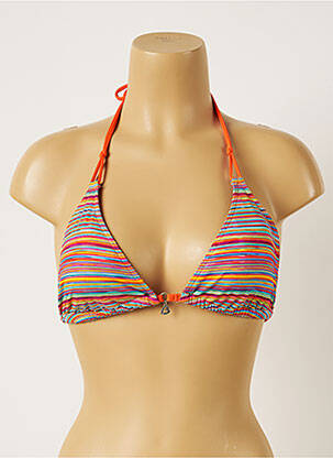Haut de maillot de bain stretch haut soutien-gorge avec mousse de rembourrage amovible orange BANANA MOON femme