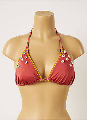 Haut de maillot de bain stretch haut soutien-gorge avec mousse de rembourrage amovible rose BANANA MOON femme
