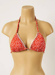 Haut de maillot de bain stretch haut soutien-gorge moulé orange BANANA MOON femme
