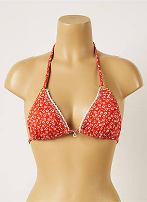 Haut de maillot de bain stretch haut soutien-gorge moulé orange BANANA MOON femme
