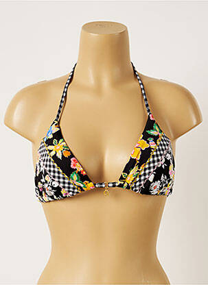 Haut de maillot de bain stretch haut soutien-gorge moulé noir BANANA MOON femme