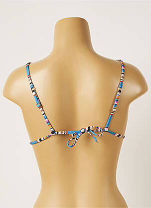 Haut de maillot de bain stretch haut soutien-gorge avec mousse de rembourrage amovible bleu BANANA MOON femme