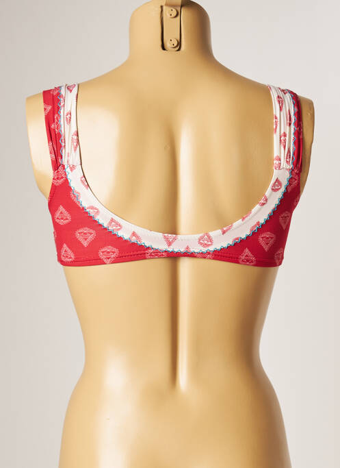 Haut de maillot de bain rouge BANANA MOON pour femme