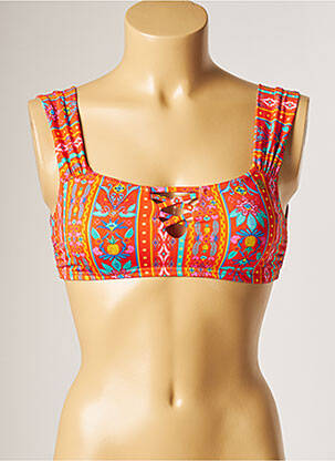 Haut de maillot de bain stretch brassieres orange BANANA MOON femme
