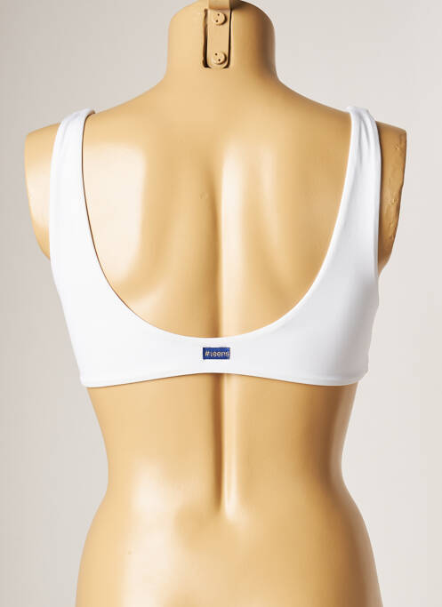 Haut de maillot de bain blanc BANANA MOON pour femme