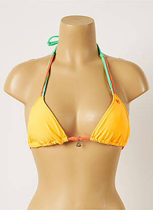 Haut de maillot de bain stretch haut triangles orange BANANA MOON femme