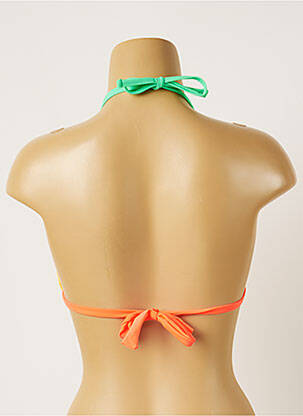 Haut de maillot de bain stretch haut triangles orange BANANA MOON femme